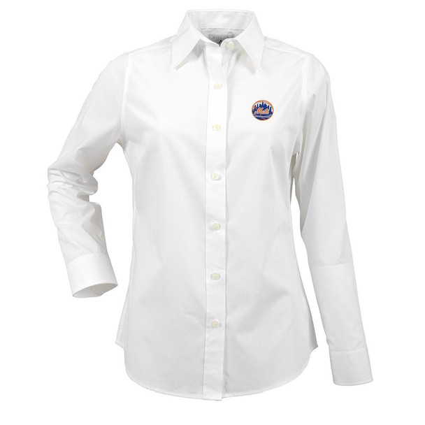 New York Mets NY Women's Long Sleeve Dress Shirt