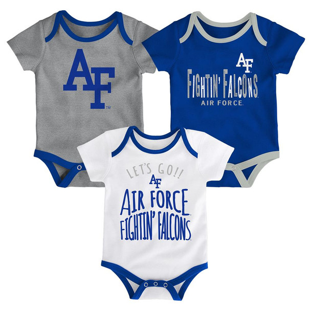 Air Force Academy Falcons Infant Creeper Set Lil Tailgater 3 Pack