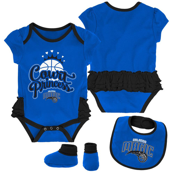 Orlando Magic Creeper, Bib and Bootie Set Infant Girls