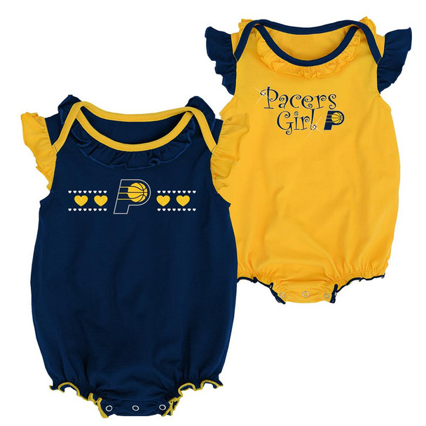 Indiana Pacers Creeper 2 Pack Homecoming Bodysuit Set