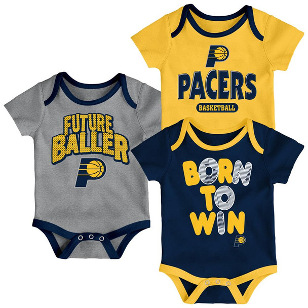 Indiana Pacers Infant Creeper Set Lil Tailgater 3 Pack