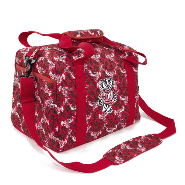 University of Wisconsin Badgers Duffel Bag Bloom Quilted Mini Travel Bag