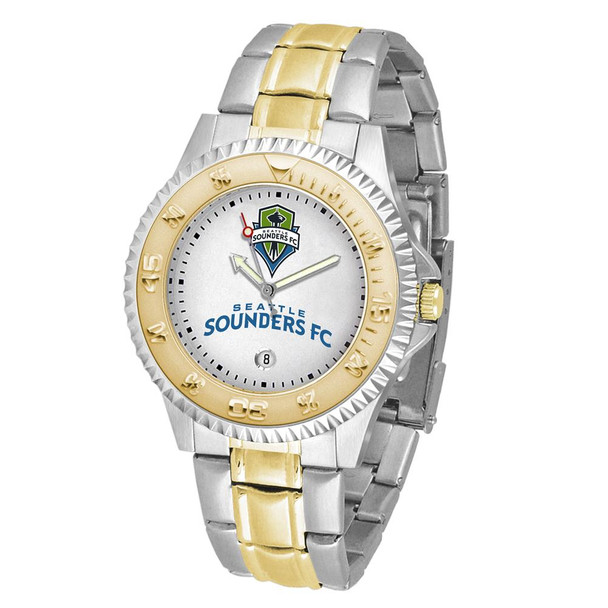 Men's Seattle Sounders FC Watch Two-Tone Gold Silver Watch