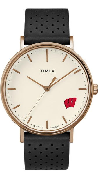 Ladies Timex University of Wisconsin Badgers Watch Rose Gold Grace Watch