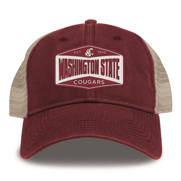 Washington State University Trucker Hat Washed Super Soft Mesh Cap