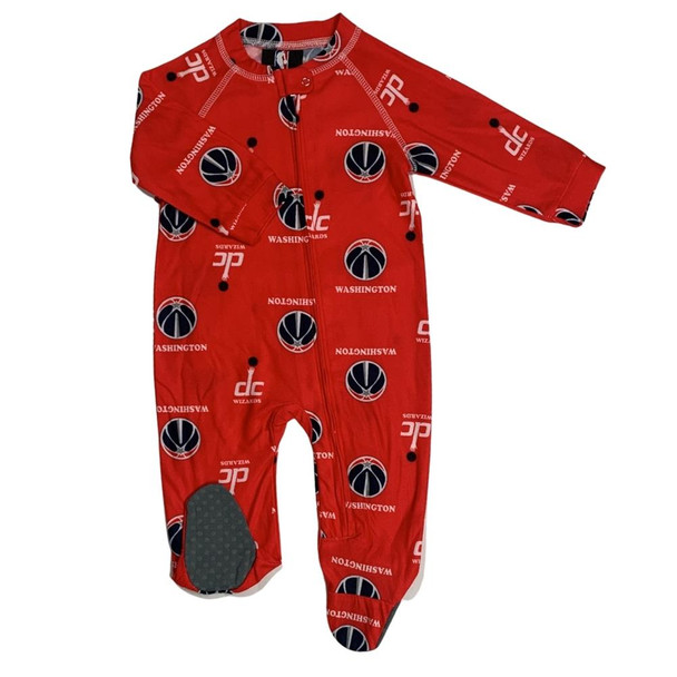 Infant/Toddler Washington Wizards Coverall Zip Up Sleeper