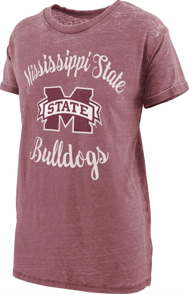 Women's Mississippi State Bulldogs Vintage Tee Short Sleeve Boyfriend Tee
