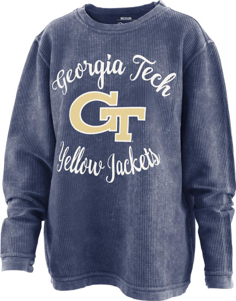 Women's Georgia Tech GT Comfy Cord Pullover Sweatshirt