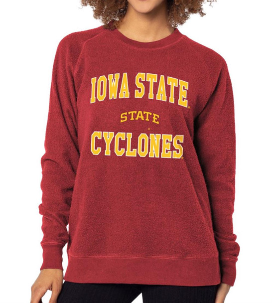 Women's Iowa State Cyclones Sweatshirt Ladies Cloud Fleece Crewneck Sweatshirt