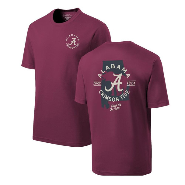 Alabama Crimson Tide Bama T Shirt Short Sleeve Competitor Performance Tee