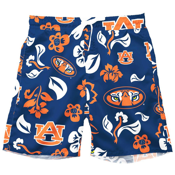 Men's Auburn University Tigers Swim Trunks Floral Swim Shorts