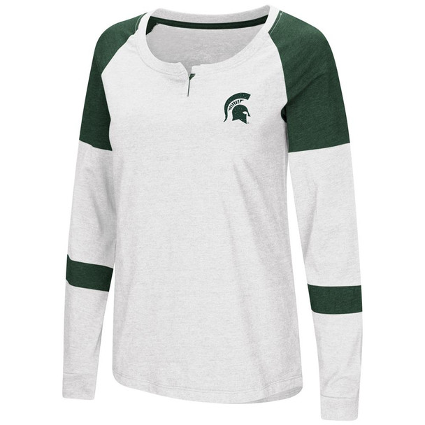 Michigan State University Ladies Long Sleeve Raglan Dorothy Tee