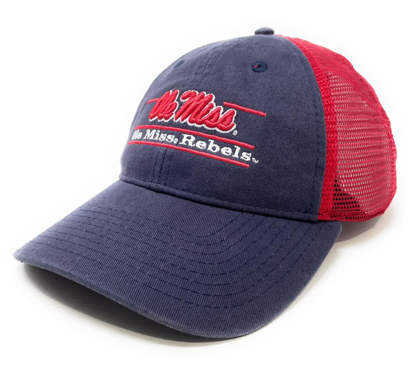 Ole Miss Rebels Trucker Hat Relaxed Mesh Mississippi Classic Trucker Cap