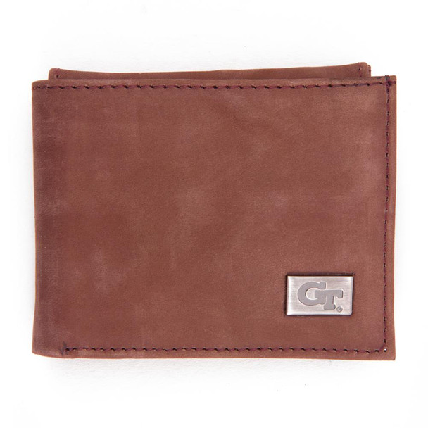 Georgia Tech GT Wallet Bifold Leather Wallet