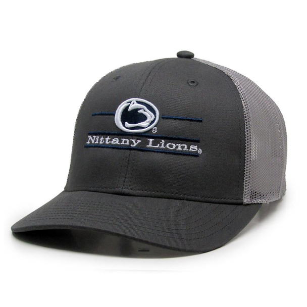 Grey Penn State University Trucker Hat Charcoal and Grey Everyday Mesh Trucker Cap