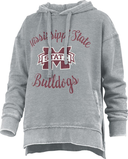 Women's Hoodie Mississippi State Bulldogs Vintage Hoodie Ladies Fleece Sweatshirt