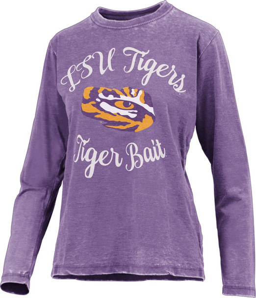 Women's LSU Tigers Louisiana State Long Sleeve Tee Vintage LS TShirt