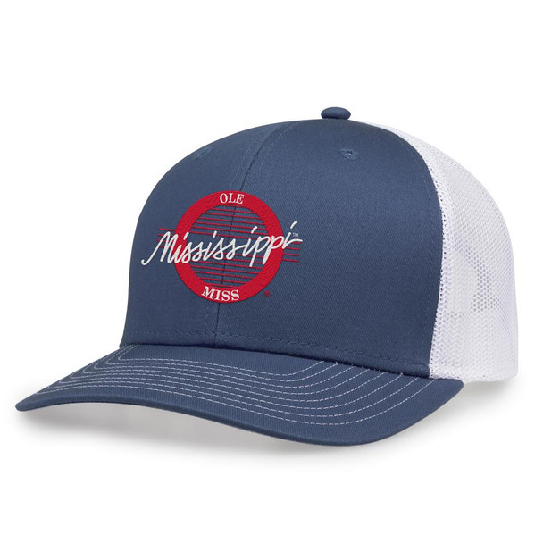 Ole Miss Rebels Hat Everyday Twill Trucker Mesh Back Adjustable Cap