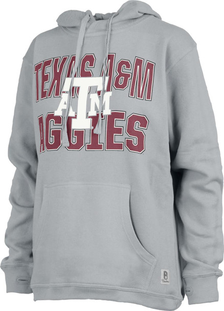 Women's Grey Texas A&M Aggies Hoodie Coastal Fleece Oversized Hooded Sweatshirt