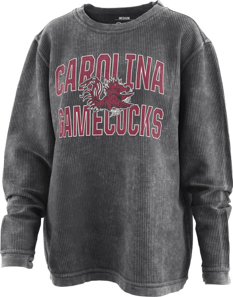 Women's Black South Carolina Gamecocks Comfy Cord Pullover Sweatshirt