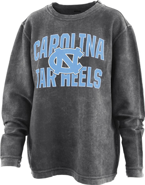 Women's Black North Carolina Tarheels UNC Comfy Cord Pullover Sweatshirt