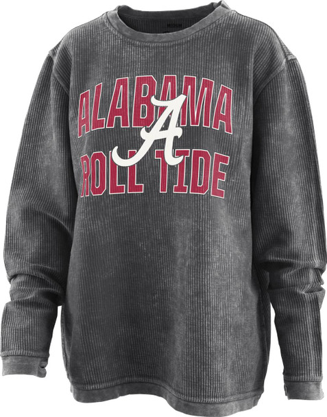 Women's Black Alabama Crimson Tide Bama Comfy Cord Pullover Sweatshirt
