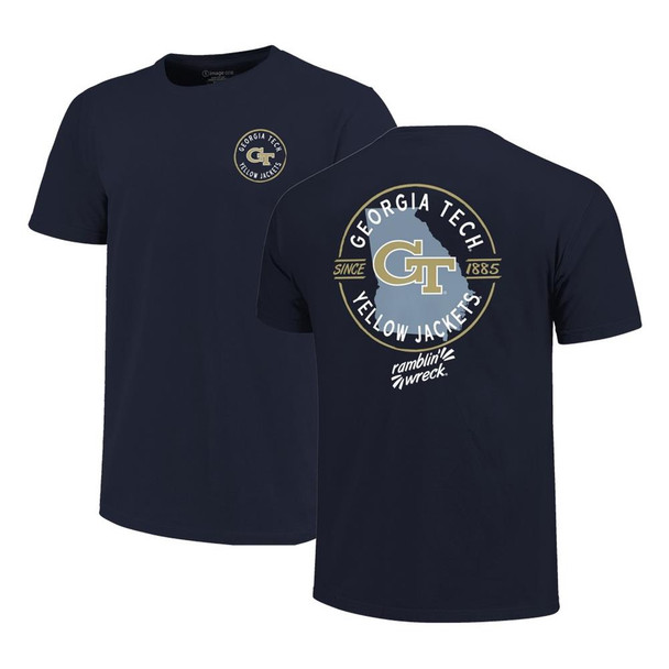 Georgia Tech GT TShirt Short Sleeve 100% Cotton Tee