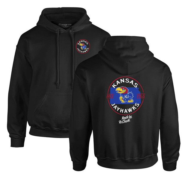Kansas Jayhawks KU Hoodie Premium Unisex Black Kansas Jayhawks Hooded Sweatshirt For Men and Women