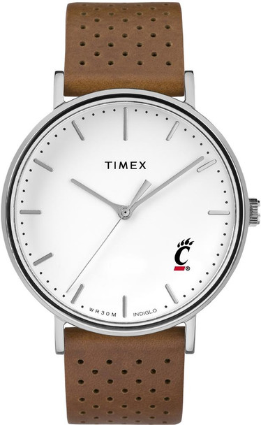 Womens Timex Cincinnati Bearcats Watch Bright Whites Leather