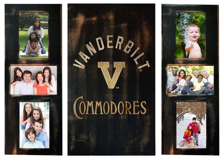 Vanderbilt University Vandy Picture Frames Set Wooden Photo Collage Frames