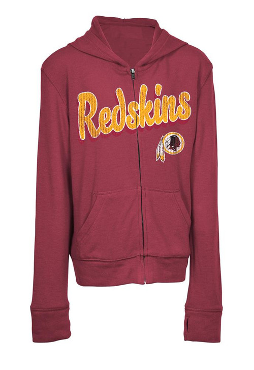 redskins zipper hoodie