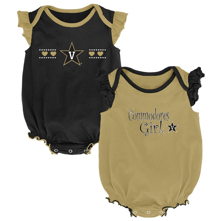 Vanderbilt University Vandy Creeper 2 Pack Homecoming Bodysuit Set