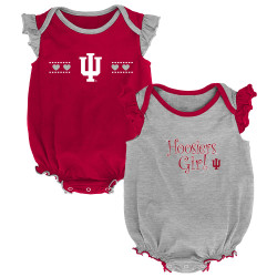 Indiana University Hoosiers Creeper 2 Pack Homecoming Bodysuit Set