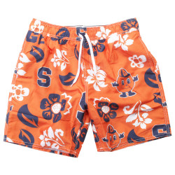 Men's Syracuse University Swim Trunks Floral Swim Shorts