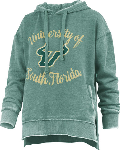 Pressbox Womens South Florida USF Bulls Sweatshirt Comfy Terry L/S Crew