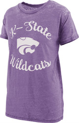 Women's Kansas State University Vintage Tee Short Sleeve Boyfriend Tee