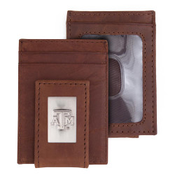 Texas A&M Aggies Wallet Front Pocket Leather Wallet