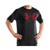 UNDER ARMOUR heatgear big logo tech tee [black/red]