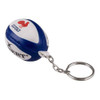 GILBERT france rugby ball key ring [white/blue]