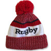 NEW ERA england rugby RFU thermal bobble knit hat [red]