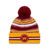  NEW ERA Washington NFL sideline sport knit bobble hat [yellow/maroon]