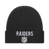 NEW ERA Las Vegas Raiders NFL team flag cuff beanie hat [black]