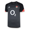 UMBRO england rugby pro training gym t-shirt [carbon/black]