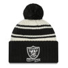 NEW ERA Las Vegas Raiders NFL sport knit bobble hat [black/cream]