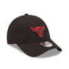 NEW ERA Chicago Bulls Marble Infill Black 9FORTY Adjustable Cap [black]