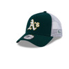 NEW ERA Oakland Athletics trucker adjustable MLB league cap [green/white]