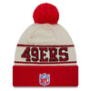 NEW ERA San Francisco 49ers NFL23 historic side-line bobble beanie hat [red/cream]