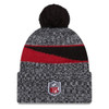 NEW ERA Arizona Cardinals NFL23 side-line sport knit bobble beanie hat [Black/grey/red]