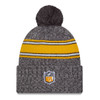 NEW ERA Pittsburgh Steelers NFL23 side-line sport knit bobble beanie hat [grey/yellow/white]