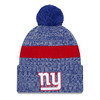 NEW ERA New York Giants NFL23 side-line sport knit bobble beanie hat [Blue/grey/red]